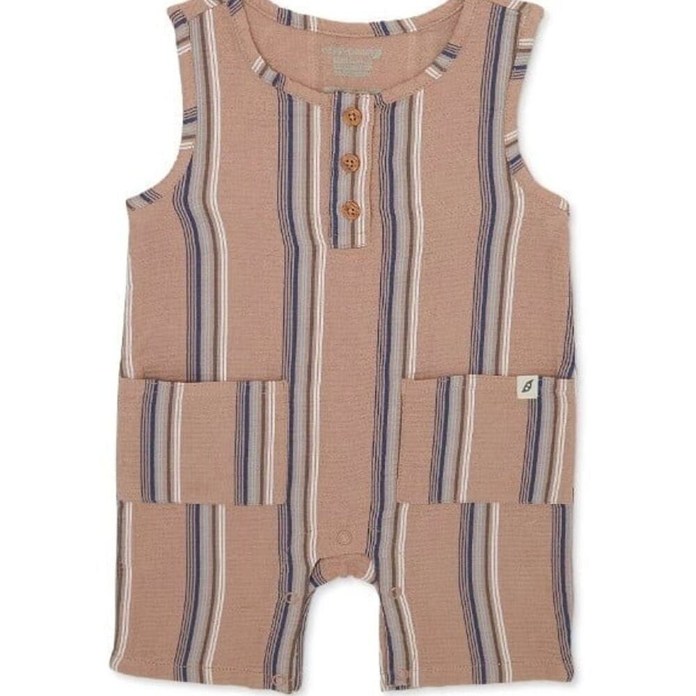 easy-peasy Baby Boys organic cotton Tank Romper Sizes 12M NWT
